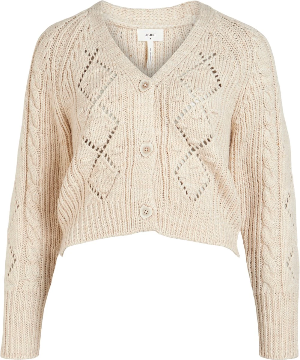 OBJECT OBJKELLY L/S KNIT CARDIGAN PB12 Dames Vest - Maat M 3 OBJECT OBJKELLY L/S KNIT CARDIGAN PB12 Dames Vest - Maat M