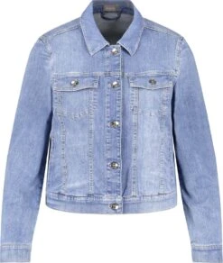 SAMOON Dames Denim Jack Blue Denim-48 -ONLY Winkel 1015x1200