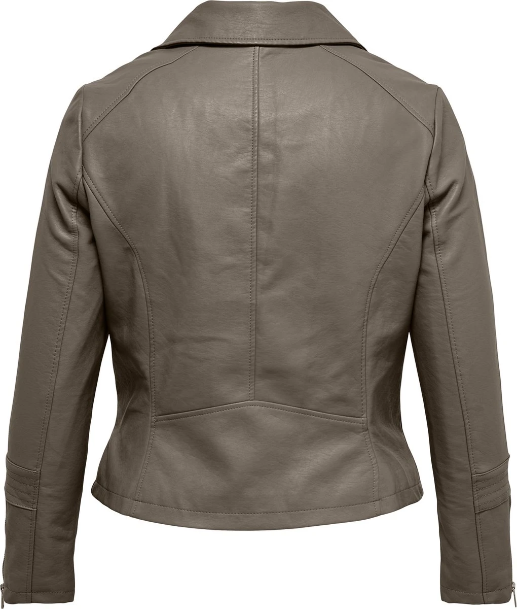 ONLY CARMAKOMA CAREMMY FAUX LEATHER BIKER ESS Dames Jas - Maat 46 4 ONLY CARMAKOMA CAREMMY FAUX LEATHER BIKER ESS Dames Jas - Maat 46 - Afbeelding 2