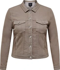 ONLY CARMAKOMA CARWESPA LS JACKET DNM PIM Dames Jas - Maat 44