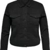 ONLY CARMAKOMA CARWESPA LS JACKET BLACK DNM Dames Jas - Maat 46 -ONLY Winkel 1052x1200 2