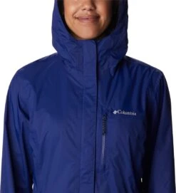 Columbia Pouring Adventure Regenjas Dames Waterdicht - Outdoorjas Met Capuchon - Ademend - Jassen Dames Winter - Blauw - Maat M -ONLY Winkel 1094x1200 1
