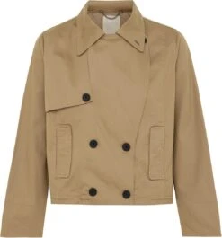 Mexx Short Trenchcoat Dames - Donker Zand - Maat XL -ONLY Winkel 1120x1200 4