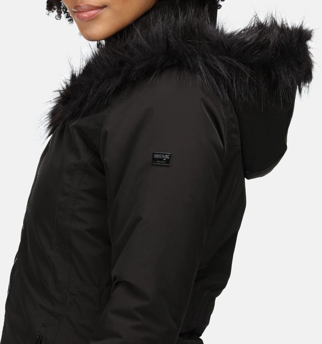 De Regatta Myrcella Parka Jas - Jas - Dames - Waterdicht - Ademend - Zwart 10 De Regatta Myrcella Parka Jas - Jas - Dames - Waterdicht - Ademend - Zwart - Afbeelding 8