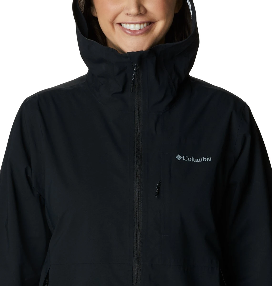 Columbia Omni-Tech Jas Dames Met Capuchon - Dames Heren Waterdicht & Winddicht - Outdoorjas Winter - Zwart - Maat XL 6 Columbia Omni-Tech Jas Dames Met Capuchon - Dames Heren Waterdicht & Winddicht - Outdoorjas Winter - Zwart - Maat XL - Afbeelding 4