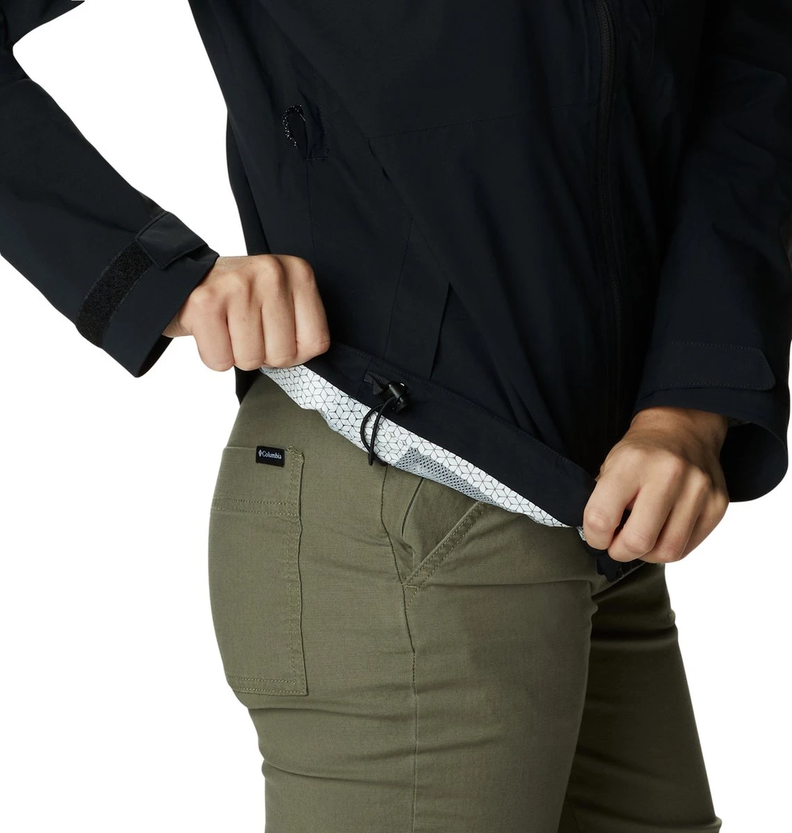 Columbia Omni-Tech Jas Dames Met Capuchon - Dames Heren Waterdicht & Winddicht - Outdoorjas Winter - Zwart - Maat XL 9 Columbia Omni-Tech Jas Dames Met Capuchon - Dames Heren Waterdicht & Winddicht - Outdoorjas Winter - Zwart - Maat XL - Afbeelding 7