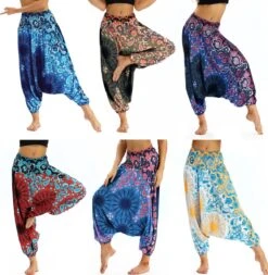 Sankalpa® Harembroek Dames - Relax Broek - Yogabroek - Festival Kleding - Harembroek Vrouwen - Kaki Groen -ONLY Winkel 1173x1200 2