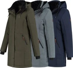 Travelin' Jack Ylva Damesjas Gevoerde Parka - Teddy Voering - Winddicht - Blauw - Maat 42 -ONLY Winkel 1200x1120