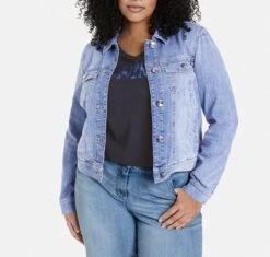 SAMOON Dames Denim Jack Blue Denim-48 -ONLY Winkel 1200x1144