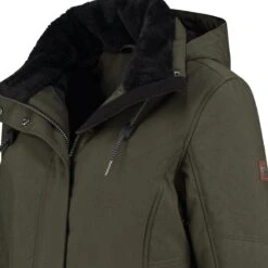 Travelin' Jack Ylva Damesjas Gevoerde Parka - Teddy Voering - Winddicht - Groen - Maat 38 -ONLY Winkel 1200x1200 135