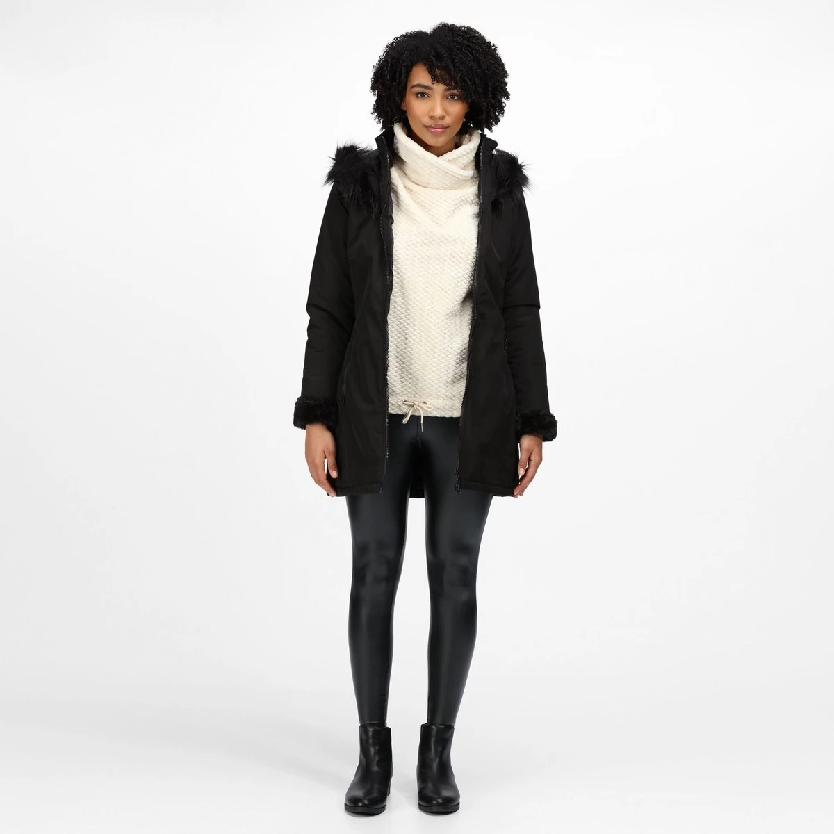 De Regatta Myrcella Parka Jas - Jas - Dames - Waterdicht - Ademend - Zwart 7 De Regatta Myrcella Parka Jas - Jas - Dames - Waterdicht - Ademend - Zwart - Afbeelding 5