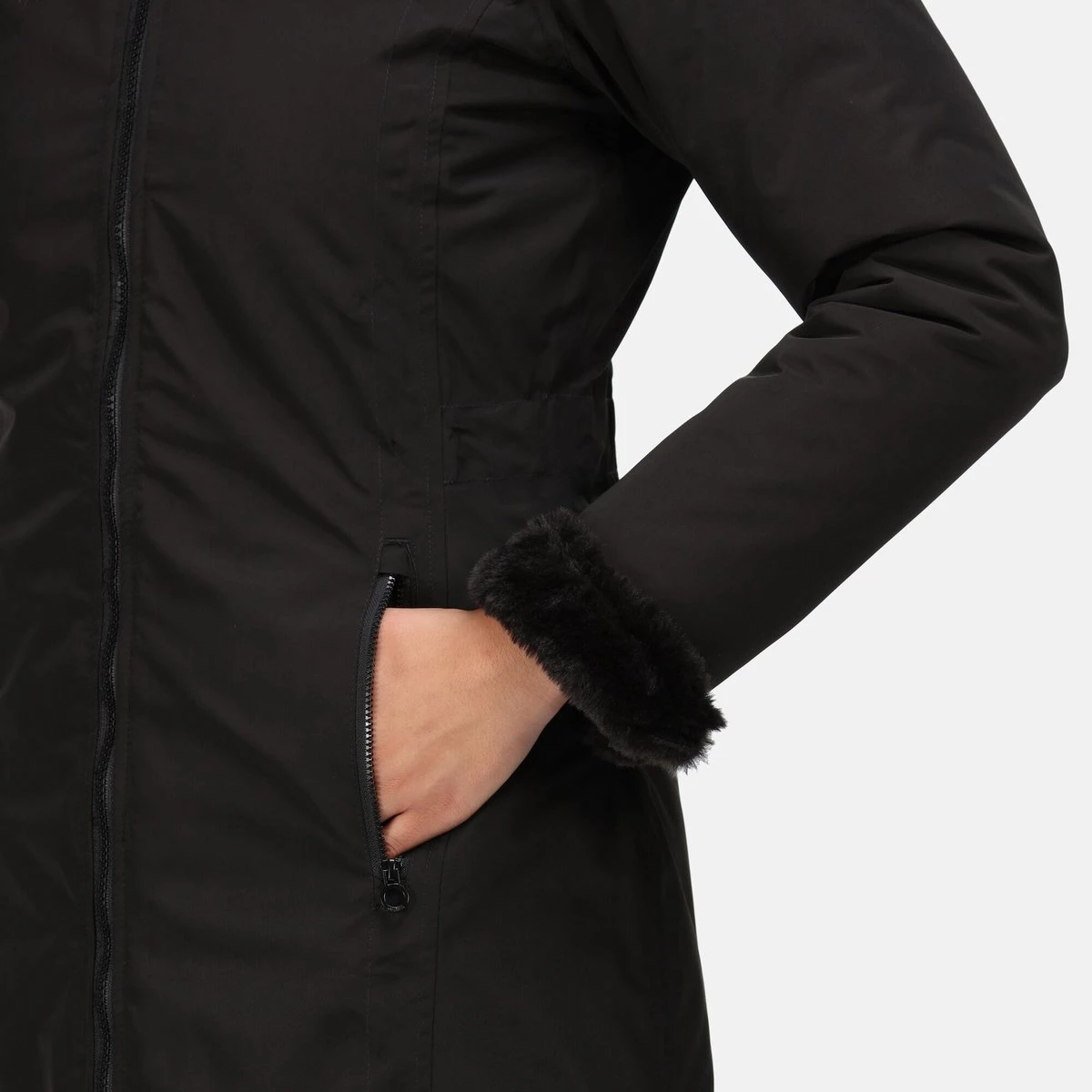 De Regatta Myrcella Parka Jas - Jas - Dames - Waterdicht - Ademend - Zwart 9 De Regatta Myrcella Parka Jas - Jas - Dames - Waterdicht - Ademend - Zwart - Afbeelding 7