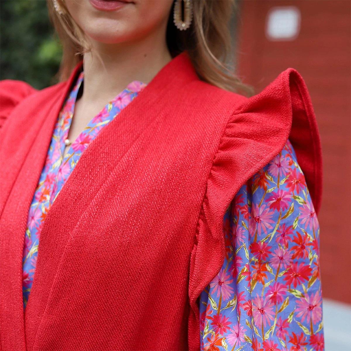 Ydence - Gilet Paloma - Koraal - Maat M 7 Ydence - Gilet Paloma - Koraal - Maat M - Afbeelding 5