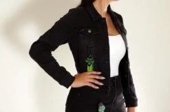 Spijkerjas Dames New Star - Dames Spijkerjas - Dalton - Black Denim - Maat XL