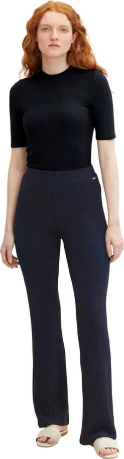 TOM TAILOR Cozy Ribbed Pants Dames Broek - Maat XL -ONLY Winkel 326x1200 1