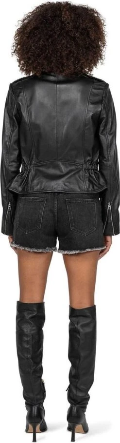 Goosecraft Jas Gc Joseline Biker 102321043 Black Dames Maat - L 9 Goosecraft Jas Gc Joseline Biker 102321043 Black Dames Maat - L -ONLY Winkel 326x1200