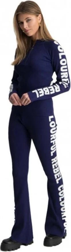 Colourful Rebel Jolie Logo Fine Knit Flare Pants - L -ONLY Winkel 342x1200 3