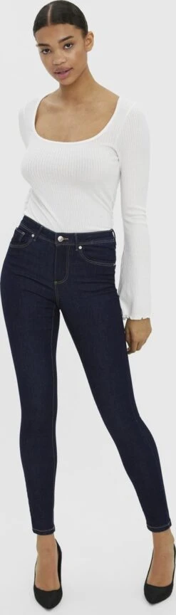 VERO MODA VMTANYA MR S PIPING JEANS VI3244 Dames Jeans - Maat XS X L34 -ONLY Winkel 343x1200 2