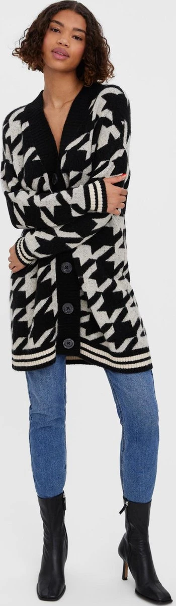 VERO MODA VMKIMBERLY LS V-NECK LONG CARDIGAN Dames Vest - Maat XS 7 VERO MODA VMKIMBERLY LS V-NECK LONG CARDIGAN Dames Vest - Maat XS - Afbeelding 5