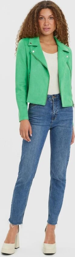 Vero Moda VMJOSE SHORT FAUX SUEDE JACKET BOOS Dames Biker Jacket Bright Green - Maat XL -ONLY Winkel 354x1200 1