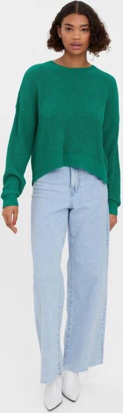 VERO MODA VMSADIE LS O-NECK ROUNDED HEM BLOUSE BF Dames Trui - Maat S -ONLY Winkel 357x1200 1