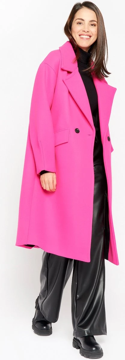 LOLALIZA Lange Jas - Fuchsia - Maat XXL 3 LOLALIZA Lange Jas - Fuchsia - Maat XXL