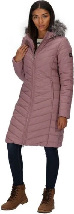 Regatta Fritha Soleerde Gewatteerde Parka Jas Met Capuchon - Outdoorjas - Vrouwen - Oud Heideroze -ONLY Winkel 417x1200 1