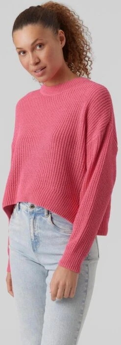 VERO MODA VMSADIE LS O-NECK ROUNDED HEM BLOUSE BF Dames Trui - Maat L -ONLY Winkel 421x1200
