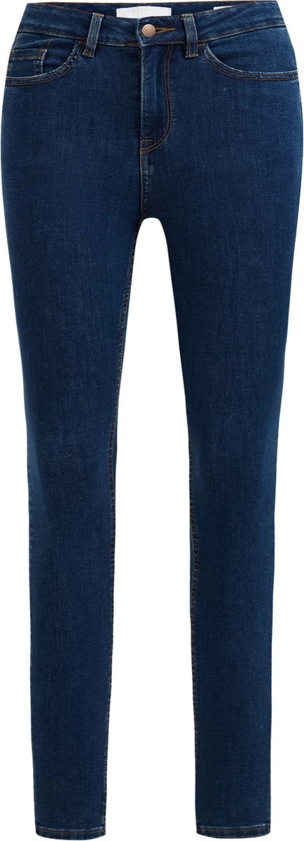 WE Fashion Dames High Rise Skinny Jeans Met Stretch - Curve 3 WE Fashion Dames High Rise Skinny Jeans Met Stretch - Curve