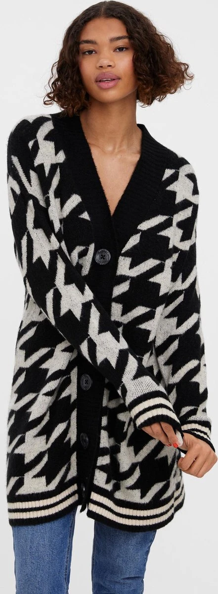 VERO MODA VMKIMBERLY LS V-NECK LONG CARDIGAN Dames Vest - Maat XS 4 VERO MODA VMKIMBERLY LS V-NECK LONG CARDIGAN Dames Vest - Maat XS - Afbeelding 2