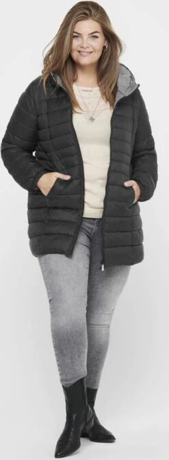 ONLY CARMAKOMA CARNEWTAHOE QUILTED HOOD COAT OTW Dames Jas - Maat M-46/48 -ONLY Winkel 442x1200 1