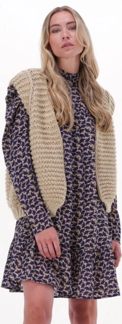 Notre-V Knit Gilet Blazers Dames - Beige - Maat ONESIZE