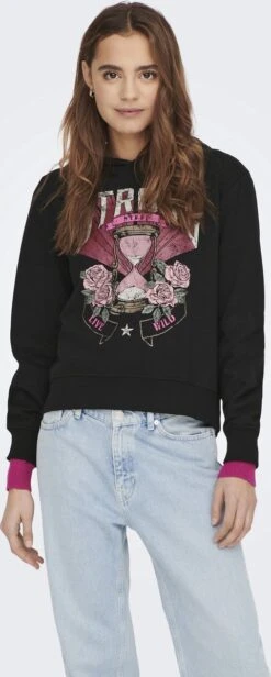 ONLY ONLNOMI ROCK L/S HOOD SWT Dames Sweatshirts - Maat M -ONLY Winkel 481x1200 3