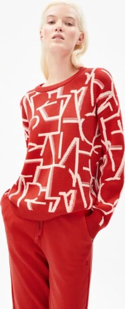 ARMEDANGELS Olesyaa Typo Dames Trui - Maat M -ONLY Winkel 485x1200 1