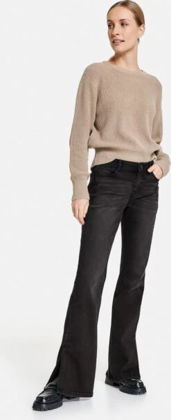 TAIFUN Dames Bootcut-jeans Flared TS Black Denim-42 -ONLY Winkel 490x1200 4