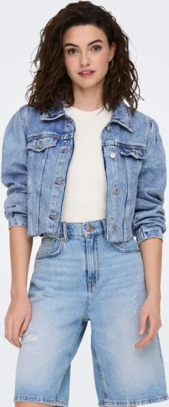 Only Jas Onlcajsa Cropped Raw Jck Dnm Azg117 15284444 Light Medium Blue Denim Dames Maat - XL 13 Only Jas Onlcajsa Cropped Raw Jck Dnm Azg117 15284444 Light Medium Blue Denim Dames Maat - XL -ONLY Winkel 498x1200 6