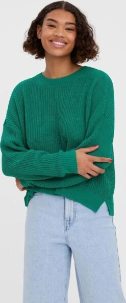 VERO MODA VMSADIE LS O-NECK ROUNDED HEM BLOUSE BF Dames Trui - Maat S -ONLY Winkel 501x1200 1