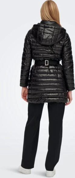 ONLY ONLSCARLETT QUILTED BELTED COAT CC OTW Dames Jas - Maat XS -ONLY Winkel 504x1200 4