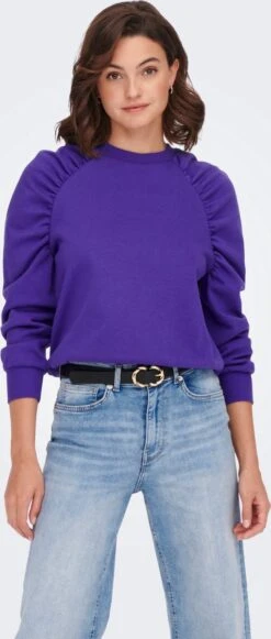 ONLY ONLEVERY L/S RUSHED SWEATSHIRT PNT Dames Trui - Maat S -ONLY Winkel 510x1200 1