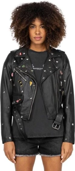 Goosecraft Jas Gc Marly Studs Biker 102321051 Sheep Velvet Waxy Black Dames Maat - XXL 9 Goosecraft Jas Gc Marly Studs Biker 102321051 Sheep Velvet Waxy Black Dames Maat - XXL -ONLY Winkel 530x1200 6