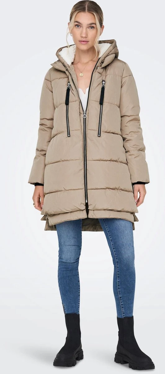 ONLY ONLNORA LONG PUFFER COAT CC OTW Dames Jas - Maat M 9 ONLY ONLNORA LONG PUFFER COAT CC OTW Dames Jas - Maat M - Afbeelding 7