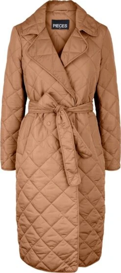 PIECES PCKRANCISKA QUILTED COAT KAC Dames Gequilte Jas - Maat S