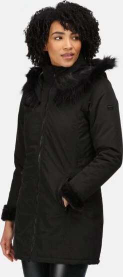 De Regatta Myrcella Parka Jas - Jas - Dames - Waterdicht - Ademend - Zwart