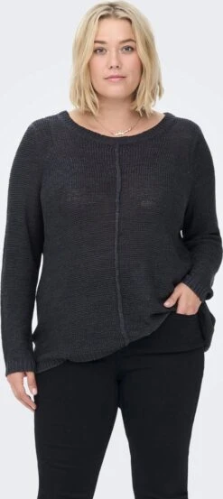 ONLY CARMAKOMA CARFOXY L/S PULLOVER NCA KNT Dames Trui - Maat M-46/48