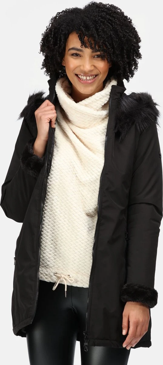 De Regatta Myrcella Parka Jas - Jas - Dames - Waterdicht - Ademend - Zwart 6 De Regatta Myrcella Parka Jas - Jas - Dames - Waterdicht - Ademend - Zwart - Afbeelding 4