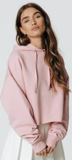 Colourful Rebel Logo Embro Hoodie Roze Dames - Oversized Fit - Polyester - M -ONLY Winkel 546x1200 6