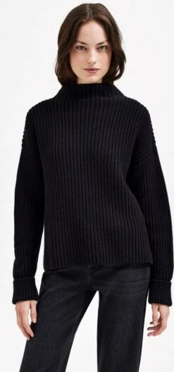Selected Femme Selma LS Knit Pullover Black -ONLY Winkel 561x1200 2