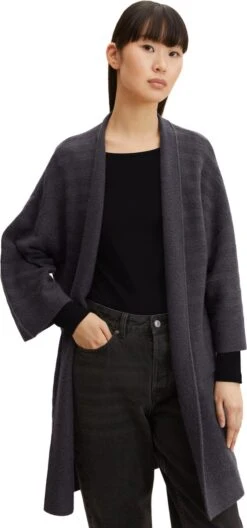 TOM TAILOR Knit Cardigan Structure Stripe Dames Vest - Maat L -ONLY Winkel 561x1200 3