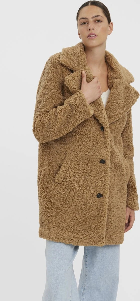 VERO MODA VMKYLIE AW22 TEDDY COAT BOOS Dames Jas - Maat XL 4 VERO MODA VMKYLIE AW22 TEDDY COAT BOOS Dames Jas - Maat XL - Afbeelding 2