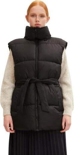 TOM TAILOR Belted Puffer Vest Dames Jas - Maat M -ONLY Winkel 572x1200 9